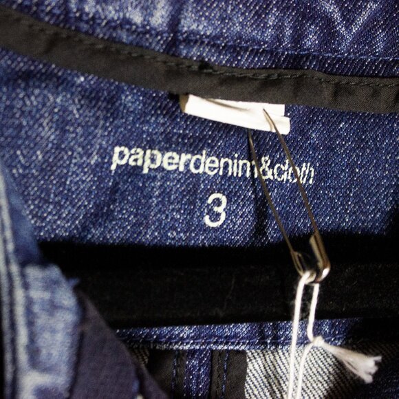 Denim Jean Jacket - Paper Denim & cloth brand - distressed medium wash utility - Picture 7 of 9